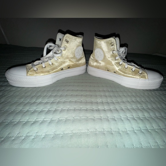 Converse Chuck Taylor All Star Lift Converse Platform Golden Butterfly Sz 9 VGUC - Picture 5 of 16
